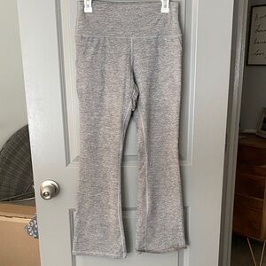 Aerie Light Gray Flare Leggings